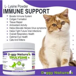 Pet Health Pharma Doggy Naturals Trulysine+ Powder Immune Supplement For Cats, 8-oz -Furry Friends 506058 PT6. AC SS1800 V1670517624