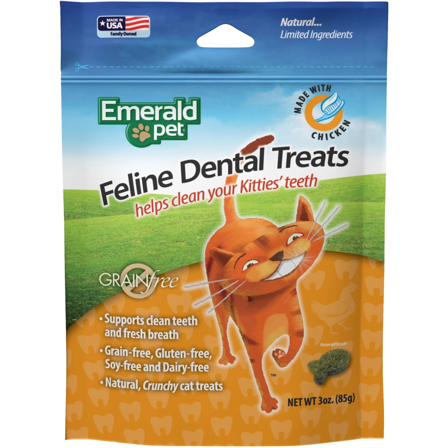 Emerald Pet Feline Dental Treats With Chicken Cat Treats 3 Emerald Pet Feline Dental Treats With Chicken Cat Treats