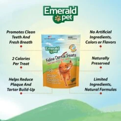 Emerald Pet Feline Dental Treats With Chicken Cat Treats 12 Emerald Pet Feline Dental Treats With Chicken Cat Treats -Furry Friends 50624 PT4. AC SS1800 V1667597441