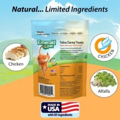 Emerald Pet Feline Dental Treats With Chicken Cat Treats 13 Emerald Pet Feline Dental Treats With Chicken Cat Treats -Furry Friends 50624 PT5. AC SS1800 V1667597502