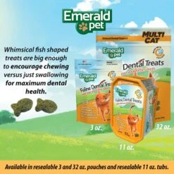 Emerald Pet Feline Dental Treats With Chicken Cat Treats 15 Emerald Pet Feline Dental Treats With Chicken Cat Treats -Furry Friends 50624 PT7. AC SS1800 V1667599214