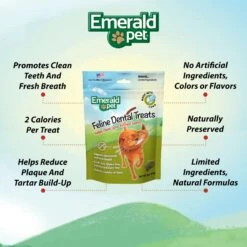 Emerald Pet Feline Dental Tuna Grain-Free Cat Treats -Furry Friends 50628 PT4. AC SS1800 V1667598343