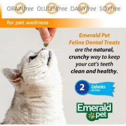 Emerald Pet Feline Dental Tuna Grain-Free Cat Treats -Furry Friends 50628 PT6. AC SS1800 V1667597747
