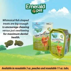 Emerald Pet Feline Dental Tuna Grain-Free Cat Treats -Furry Friends 50628 PT7. AC SS1800 V1667599040