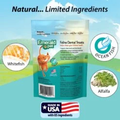 Emerald Pet Feline Dental Treats With Ocean Fish Cat Treats -Furry Friends 50631 PT5. AC SS1800 V1667598057