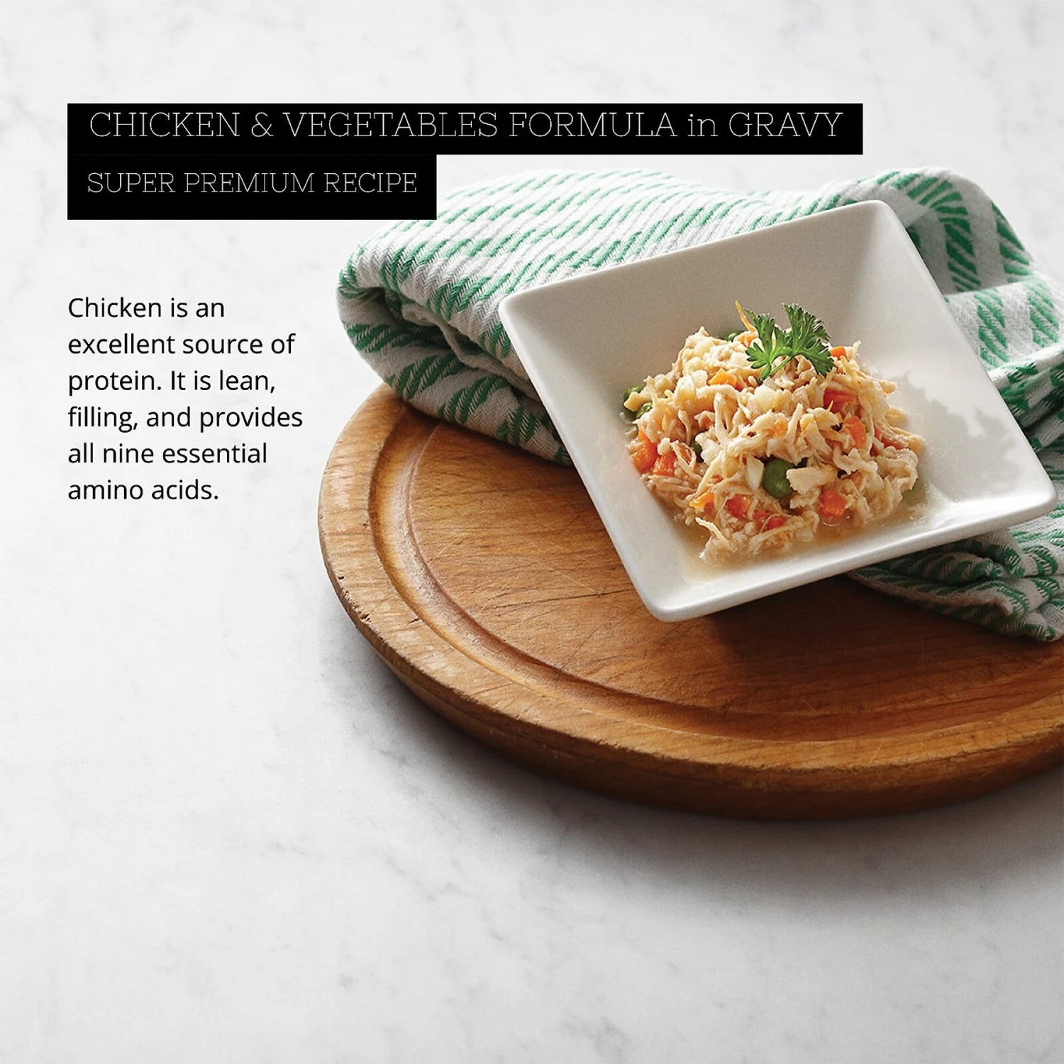 Fussie Cat Gold Chicken & Vegetables Formula In Gravy Grain-Free Wet Cat Food 4 Fussie Cat Gold Chicken & Vegetables Formula In Gravy Grain-Free Wet Cat Food - Image 2