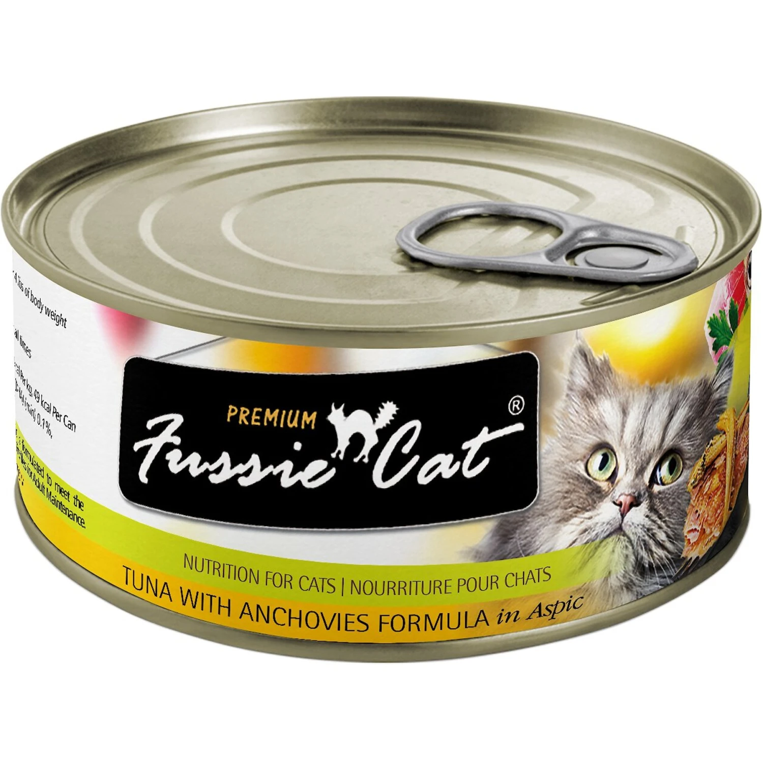 Fussie Cat Premium Tuna & Anchovies In Aspic Grain-Free Wet Cat Food 3 Fussie Cat Premium Tuna & Anchovies In Aspic Grain-Free Wet Cat Food