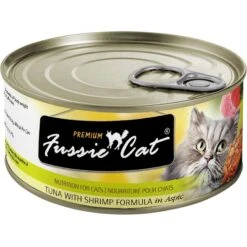 Fussie Cat Premium Tuna With Shrimp Formula In Aspic Grain-Free Canned Cat Food