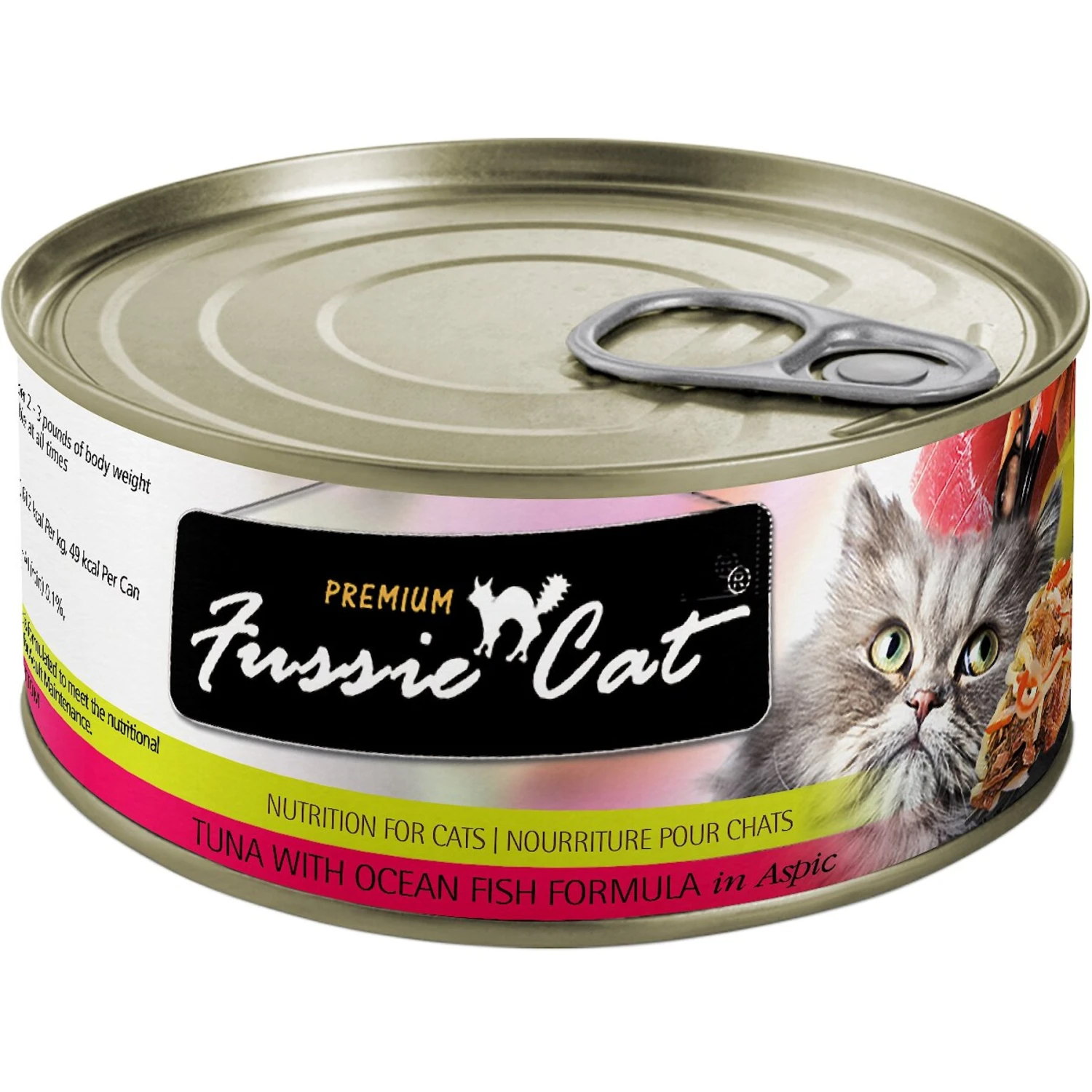 Fussie Cat Premium Tuna & Ocean Fish Formula In Aspic Grain-Free Wet Cat Food 3 Fussie Cat Premium Tuna & Ocean Fish Formula In Aspic Grain-Free Wet Cat Food