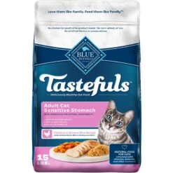 Blue Buffalo Tastefuls Sensitive Stomach Natural Chicken Adult Dry Cat Food