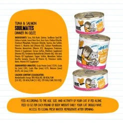 BFF Tuna & Salmon Soulmates Dinner In Gelee Canned Cat Food -Furry Friends 50887 PT6. AC SS1800 V1644918684