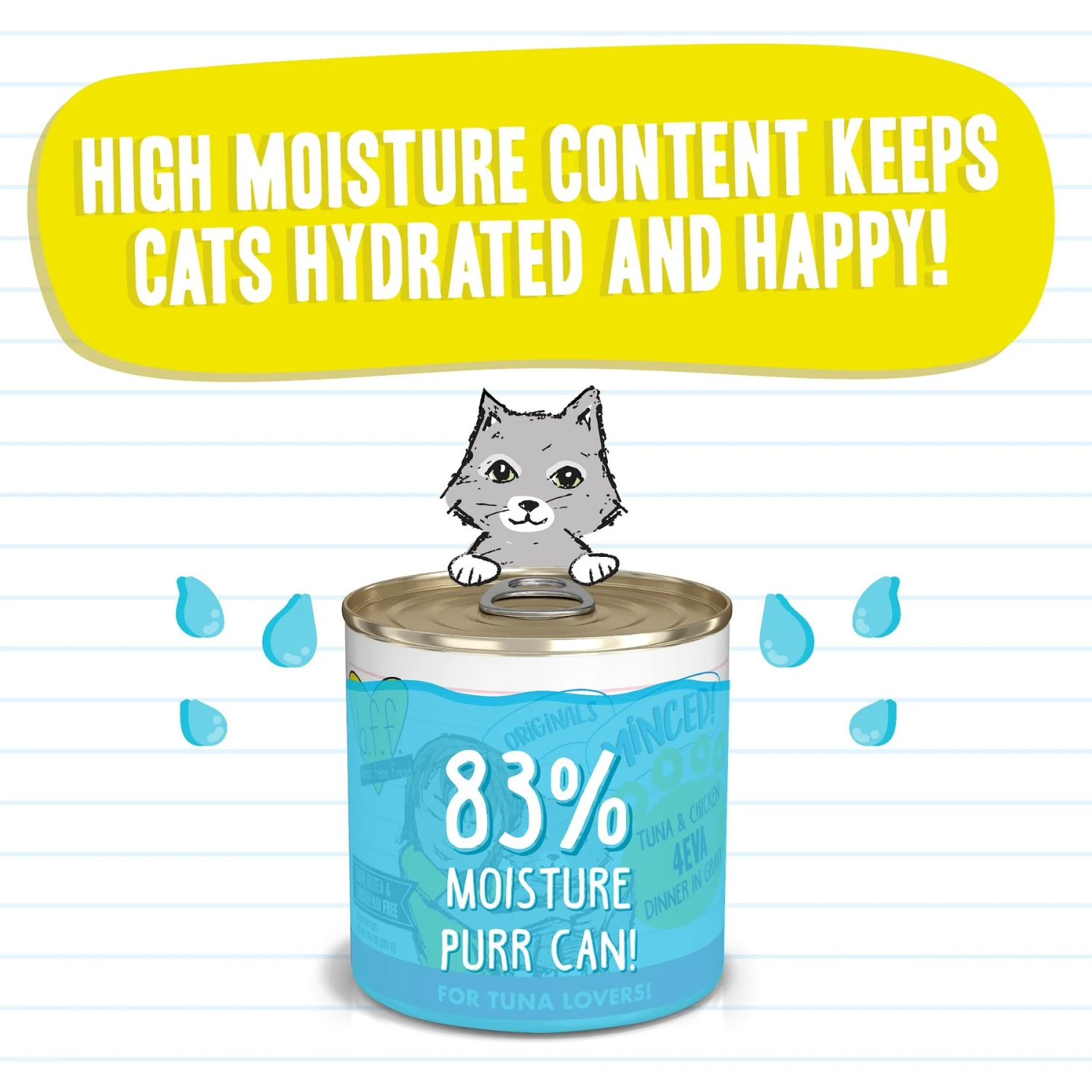 BFF Tuna & Chicken 4-Eva Dinner In Gravy Canned Cat Food 6 BFF Tuna & Chicken 4-Eva Dinner In Gravy Canned Cat Food - Image 4