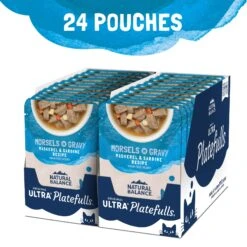 Natural Balance Platefulls Indoor Formula Mackerel & Sardine In Gravy Grain-Free Cat Food Pouches -Furry Friends 50934 PT3. AC SS1800 V1677518620