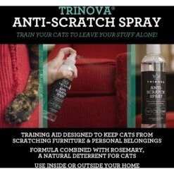 TriNova Anti-Scratch Rosemary Cat Deterrent Spray, 8-oz Bottle -Furry Friends 511790 PT7. AC SS1800 V1649113021