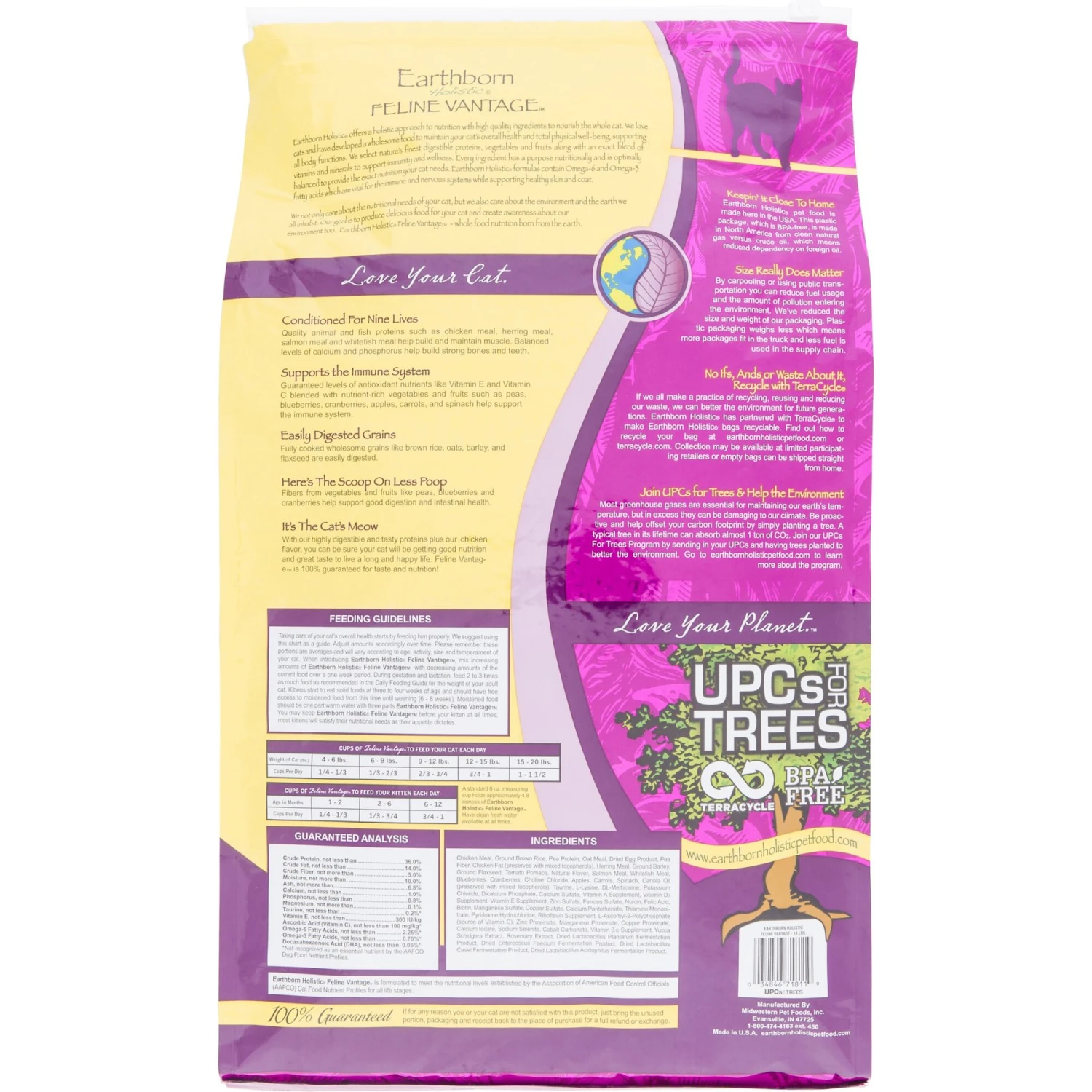 Earthborn Holistic Feline Vantage Natural Dry Cat & Kitten Food 4 Earthborn Holistic Feline Vantage Natural Dry Cat & Kitten Food - Image 2