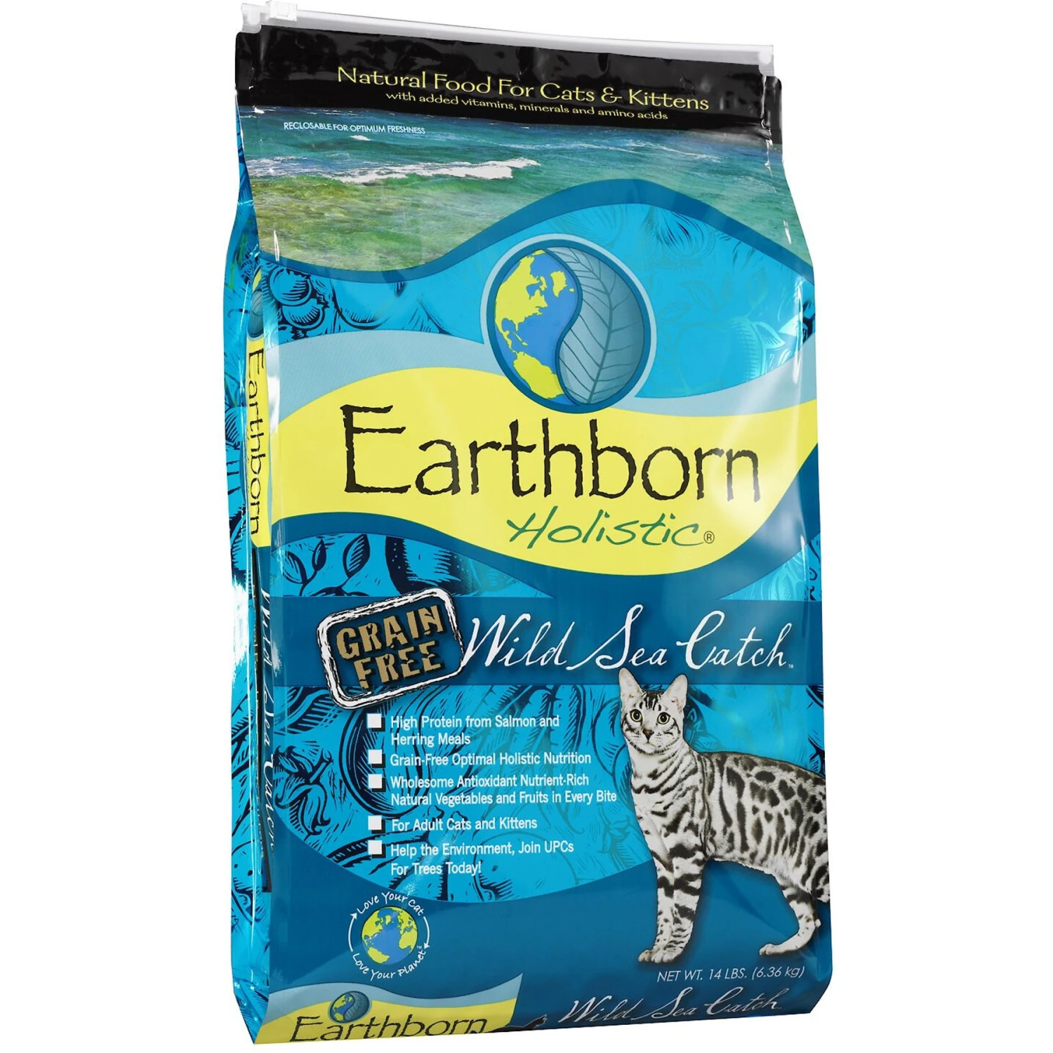 Earthborn Holistic Wild Sea Catch Grain-Free Natural Dry Cat & Kitten Food 3 Earthborn Holistic Wild Sea Catch Grain-Free Natural Dry Cat & Kitten Food