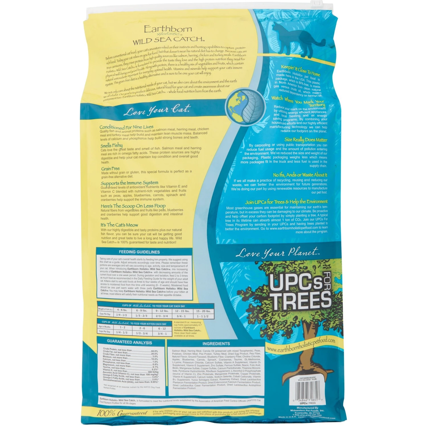 Earthborn Holistic Wild Sea Catch Grain-Free Natural Dry Cat & Kitten Food 4 Earthborn Holistic Wild Sea Catch Grain-Free Natural Dry Cat & Kitten Food - Image 2