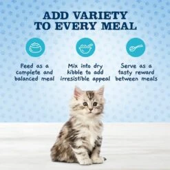 Blue Buffalo Baby Blue Healthy Growth Formula Natural Chicken & Brown Rice Recipe Kitten Dry Food & Blue Buffalo Baby Blue Healthy Growth Formula Natural Multi-Pack Chicken Recipe Kitten Wet Food, 3-oz Cans, 6 Count -Furry Friends 515054 PT4. AC SS1800 V1649349231