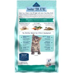 Blue Buffalo Baby Blue Healthy Growth Formula Grain-Free High Protein Chicken & Pea Recipe Kitten Dry Food & Blue Buffalo Baby Blue Healthy Growth Formula Grain-Free High Protein Variety Pack Kitten Wet Food, 3-oz Can, Case Of 6 -Furry Friends 515062 PT6. AC SS1800 V1649341943