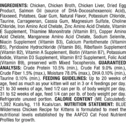 Blue Buffalo Wilderness Kitten Chicken Grain-Free Canned Cat Food -Furry Friends 51560 PT2. AC SS1800 V1646784986