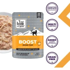 I And Love And You Feed Meow Boost Chicken Grain-Free Chunks In Gravy Wet Cat Food, 3-oz Pouch, Case Of 24 -Furry Friends 517302 PT1. AC SS1800 V1686942134