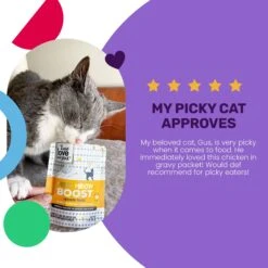 I And Love And You Feed Meow Boost Chicken Grain-Free Chunks In Gravy Wet Cat Food, 3-oz Pouch, Case Of 24 -Furry Friends 517302 PT3. AC SS1800 V1686941704