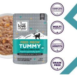 I And Love And You Feed Meow Tummy Tuna & Pumpkin Feast Grain-Free Chunks In Gravy Wet Cat Food, 3-oz Pouch, Case Of 24 10 I And Love And You Feed Meow Tummy Tuna & Pumpkin Feast Grain-Free Chunks In Gravy Wet Cat Food, 3-oz Pouch, Case Of 24 -Furry Friends 517334 PT1. AC SS1800 V1686941160