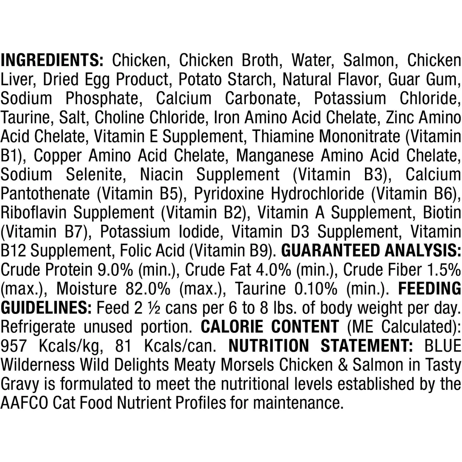 Blue Buffalo Wilderness Wild Delights Chicken & Salmon In Tasty Gravy Grain-Free Canned Cat Food 5 Blue Buffalo Wilderness Wild Delights Chicken & Salmon In Tasty Gravy Grain-Free Canned Cat Food - Image 3
