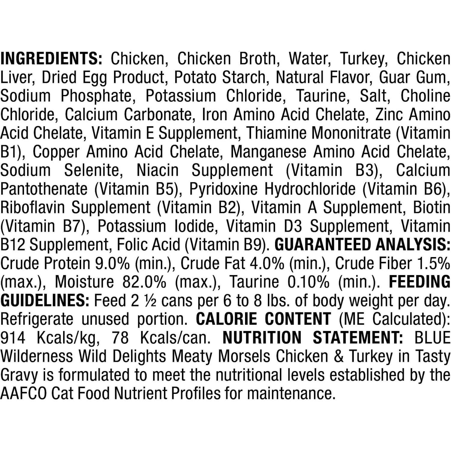 Blue Buffalo Wilderness Wild Delights Chicken & Turkey In Tasty Gravy Grain-Free Canned Cat Food 5 Blue Buffalo Wilderness Wild Delights Chicken & Turkey In Tasty Gravy Grain-Free Canned Cat Food - Image 3