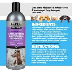 GNC Pets Ultra Medicated Antibacterial & Antifungal Dog Shampoo, 16-oz Bottle 5 GNC Pets Ultra Medicated Antibacterial & Antifungal Dog Shampoo, 16-oz Bottle -Furry Friends 518958 PT1. AC SS1800 V1674141127