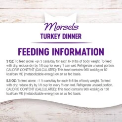 Wellness Morsels Turkey Dinner Cubes In Rich Gravy Grain-Free Canned Cat Food 17 Wellness Morsels Turkey Dinner Cubes In Rich Gravy Grain-Free Canned Cat Food -Furry Friends 52121 PT7. AC SS1800 V1695839597