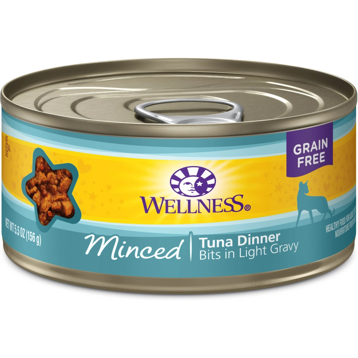 Wellness Minced Tuna Dinner Grain-Free Canned Cat Food 3 Wellness Minced Tuna Dinner Grain-Free Canned Cat Food