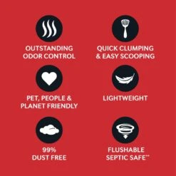 World's Best Multi-Cat Unscented Clumping Corn Cat Litter -Furry Friends 52450 PT4. AC SS1800 V1685653310