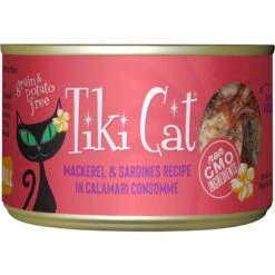 Tiki Cat Grill Mackerel & Sardine In Calamari Consomme Grain-Free Canned Cat Food