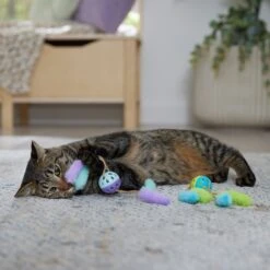 Frisco Fabric & Play Plastic Balls Cat Toy -Furry Friends 526030 PT3. AC SS1800 V1669148132