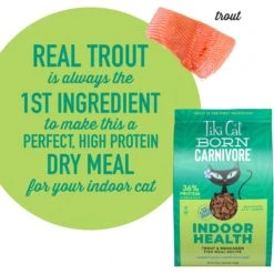 Tiki Cat Born Carnivore Grain-Free Trout & Menhaden Fish Meal Recipe Dry Cat Food -Furry Friends 526054 PT3. AC SS1800 V1683313181