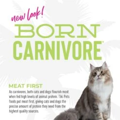 Tiki Cat Born Carnivore Grain-Free Trout & Menhaden Fish Meal Recipe Dry Cat Food -Furry Friends 526054 PT5. AC SS1800 V1683313125