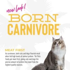 Tiki Cat Born Carnivore Grain-Free Chicken & Turkey Meal Recipe Dry Cat Food -Furry Friends 526078 PT5. AC SS1800 V1683313124