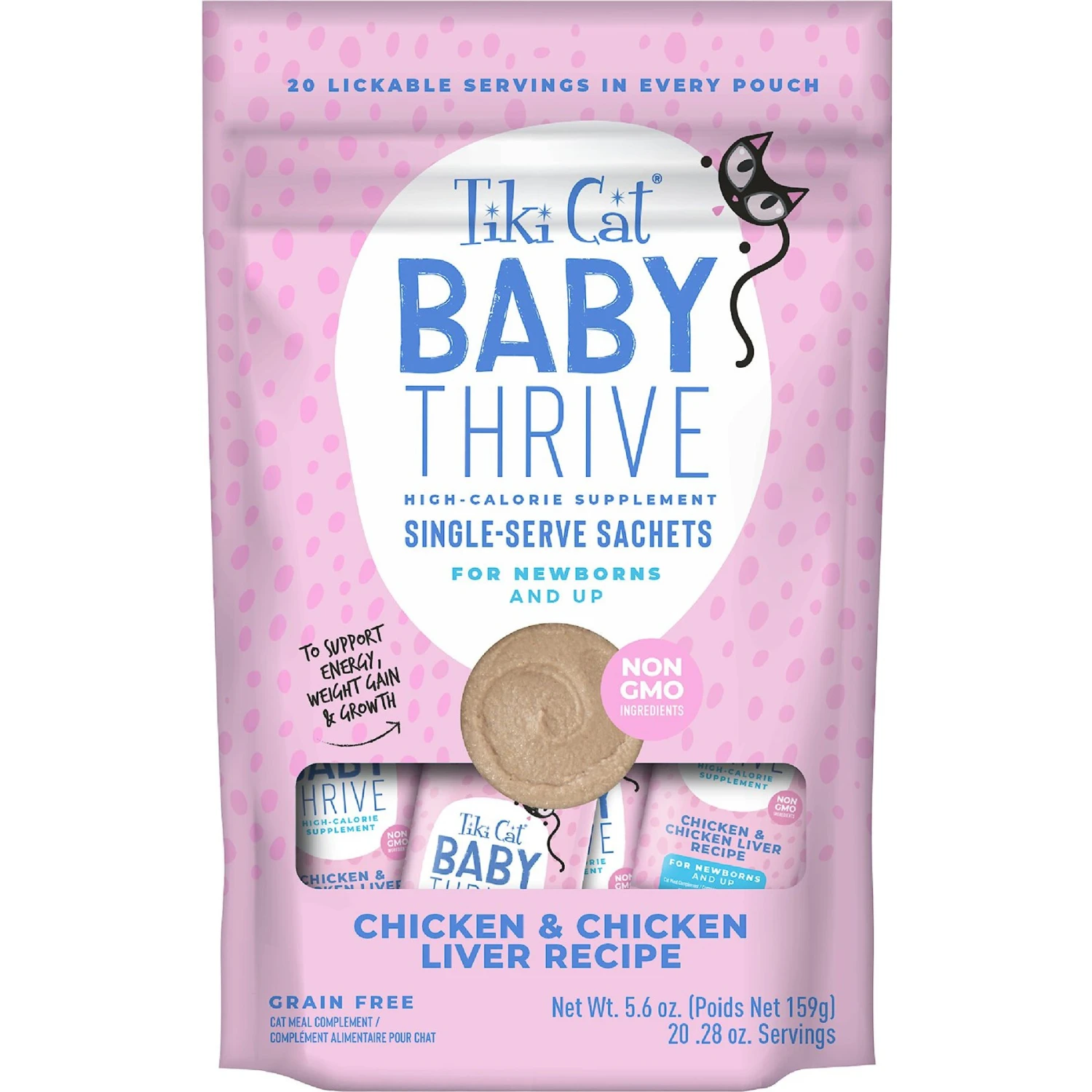 Tiki Cat Baby Thrive Grain-Free Chicken & Chicken Liver Recipe Wet Cat Food 3 Tiki Cat Baby Thrive Grain-Free Chicken & Chicken Liver Recipe Wet Cat Food