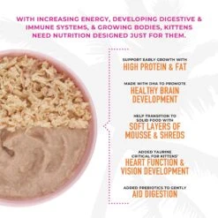 Tiki Cat Baby Grain-Free Chicken, Salmon & Chicken Liver Recipe Shreds & Mousse Wet Cat Food, 1.9-oz Can, Case Of 3 -Furry Friends 526110 PT4. AC SS1800 V1657658483