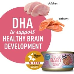 Tiki Cat Baby Grain-Free Chicken & Salmon Recipe Wet Cat Food, 2.4-oz Can, Case Of 12 -Furry Friends 526126 PT3. AC SS1800 V1651671685