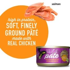 Tiki Cat Luau Wild Salmon Pate Wet Cat Food -Furry Friends 526182 PT3. AC SS1800 V1651677387