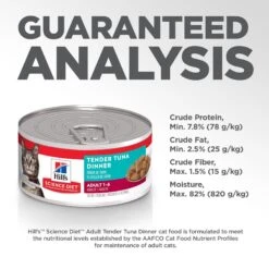 Hill's Science Diet Adult Tender Tuna Dinner Canned Cat Food 18 Hill's Science Diet Adult Tender Tuna Dinner Canned Cat Food -Furry Friends 52763 PT7. AC SS1800 V1598148658