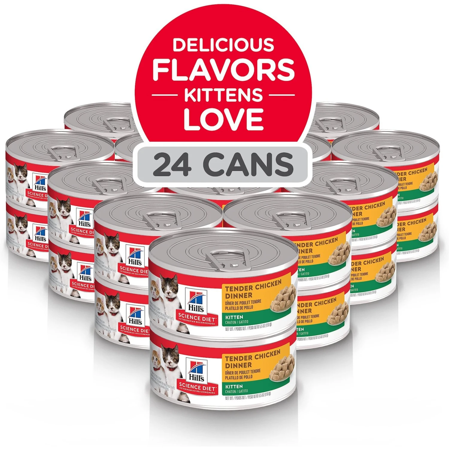 Hill's Science Diet Kitten Tender Chicken Dinner Canned Cat Food 4 Hill's Science Diet Kitten Tender Chicken Dinner Canned Cat Food - Image 2