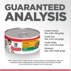 Hill's Science Diet Kitten Tender Chicken Dinner Canned Cat Food 17 Hill's Science Diet Kitten Tender Chicken Dinner Canned Cat Food -Furry Friends 52774 PT6. AC SS1800 V1598145084