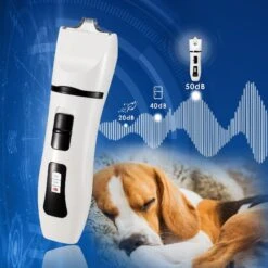 Bousnic Ceramic Removable Blade Dog & Cat Grooming Clipper, White -Furry Friends 530046 PT5. AC SS1800 V1652467909
