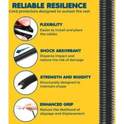 SunGrow Anti Chew Split Wire Rabbit, Cat & Dog Cord Protector, 20-ft 12 SunGrow Anti Chew Split Wire Rabbit, Cat & Dog Cord Protector, 20-ft -Furry Friends 530958 PT4. AC SS1800 V1657658571