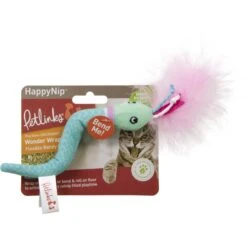 Petlinks HappyNip Wonder Wrap Flexible Bendy Plush Snake Cat Toy, Teal, Small -Furry Friends 531590 PT5. AC SS1800 V1657658627
