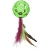 JW Pet Cataction Feather Ball With Bell Cat Toy 2 JW Pet Cataction Feather Ball With Bell Cat Toy -Furry Friends 53412 MAIN. AC SS1800 V1526316593