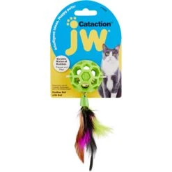 JW Pet Cataction Feather Ball With Bell Cat Toy 8 JW Pet Cataction Feather Ball With Bell Cat Toy -Furry Friends 53412 PT1. AC SS1800 V1526316595